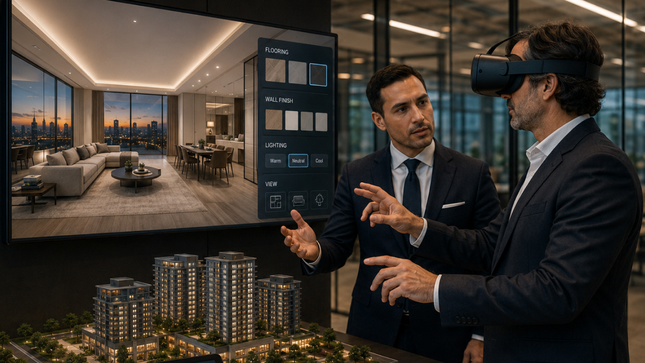 VR real estate customization for luxury property sales